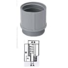 GAESTOPAS - Manguito roscado PVC M20x1,5 gris