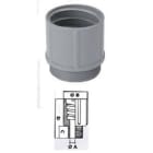 GAESTOPAS - Manguito roscado PVC M63x1,5 gris