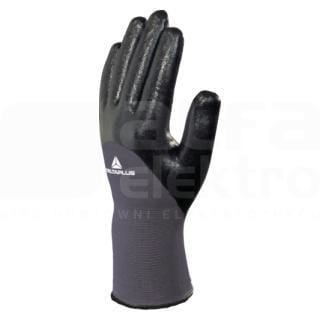 DELTA PLUS - Guante técnico punto poliamida induccion nitrilo negro talla 10