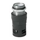 ERMA - Racor RQGKZE-M diámetro 21,2 M25x1,5 IP68 negro