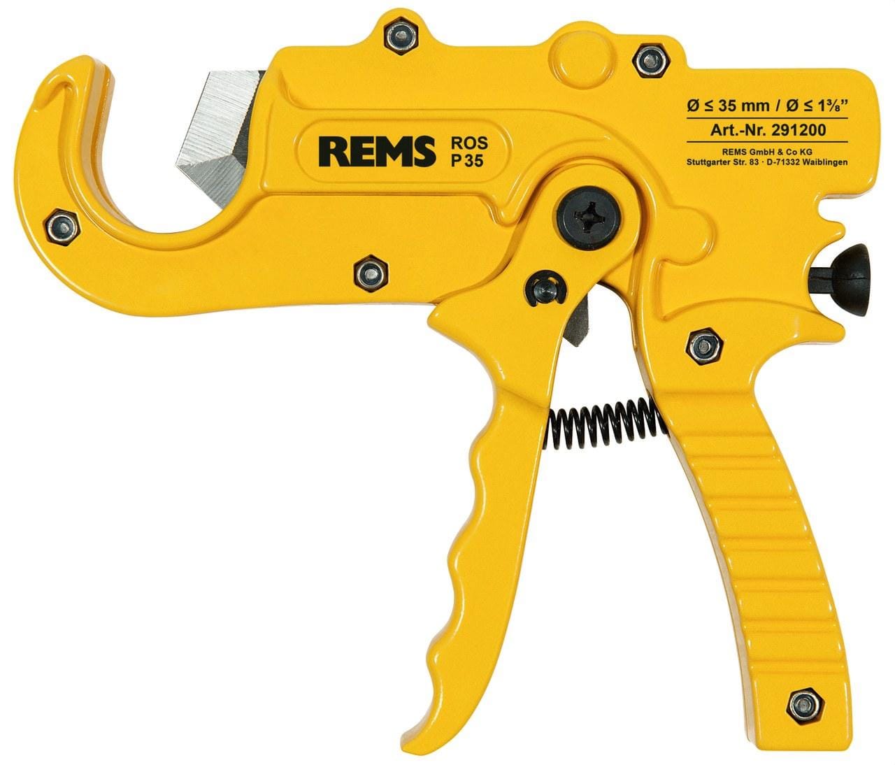 REMS - Tijera para tubo plástico ROS P35 diámetro 35mm
