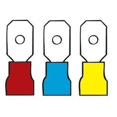 FLEXAQUICK - Terminal preaislado lengüeta diámetro 6,3x0,8 amarillo
