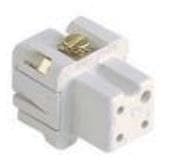 ILME - Base conector ILME 3P CK-10A 4P negro