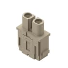 ILME - Base CX 40A 2P contacto H 4mm² sección 2,5-8mm²