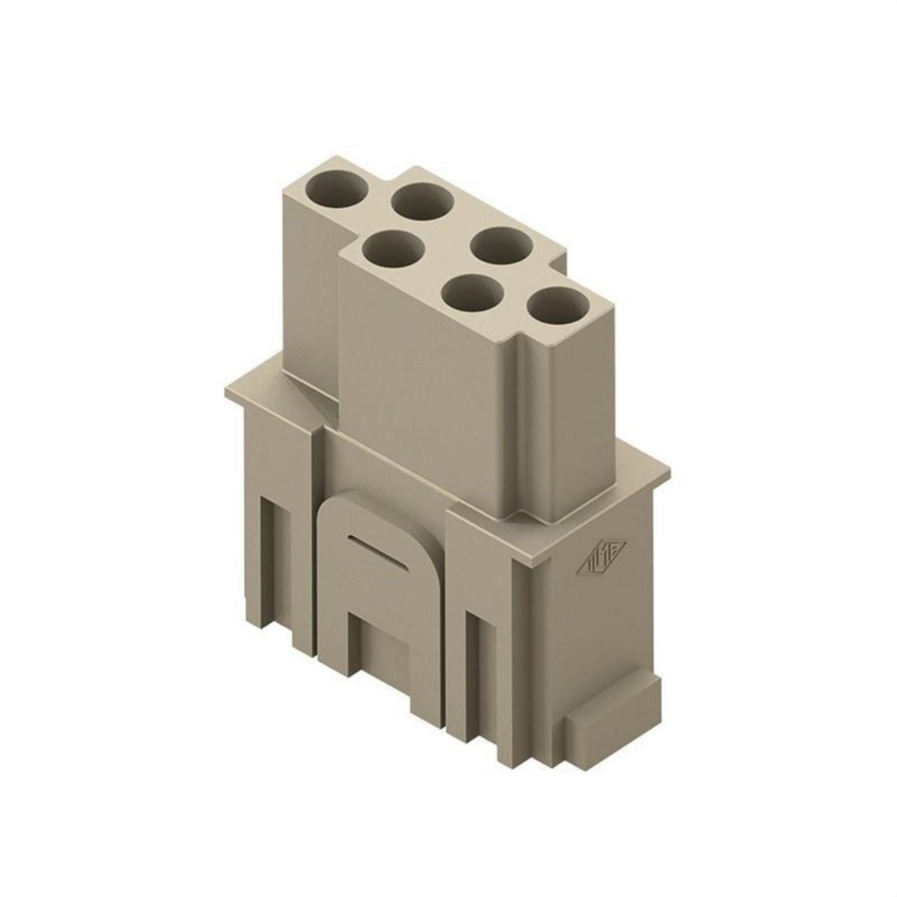 ILME - Soporte 6P para contacto H engastar CX06-16A MAX