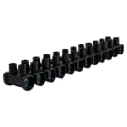 FLEXAQUICK - Regleta polipropileno negra 25mm²
