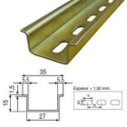 GAESTOPAS - Perfil omega F-84EA-G reforzado perforada galvanizado