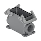 ILME - Zócalo mural con 2 mecanismos cierre 57x144mm salida M32