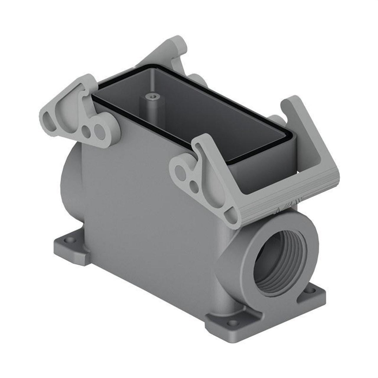ILME - Zócalo mural con 2 mecanismos cierre 57x144mm salida M40