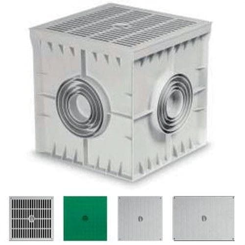 GAESTOPAS - Arqueta 300x300x300 4 salidas con tapa ciega gris
