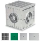 GAESTOPAS - Arqueta 300x300x300 4 salidas con tapa ciega gris