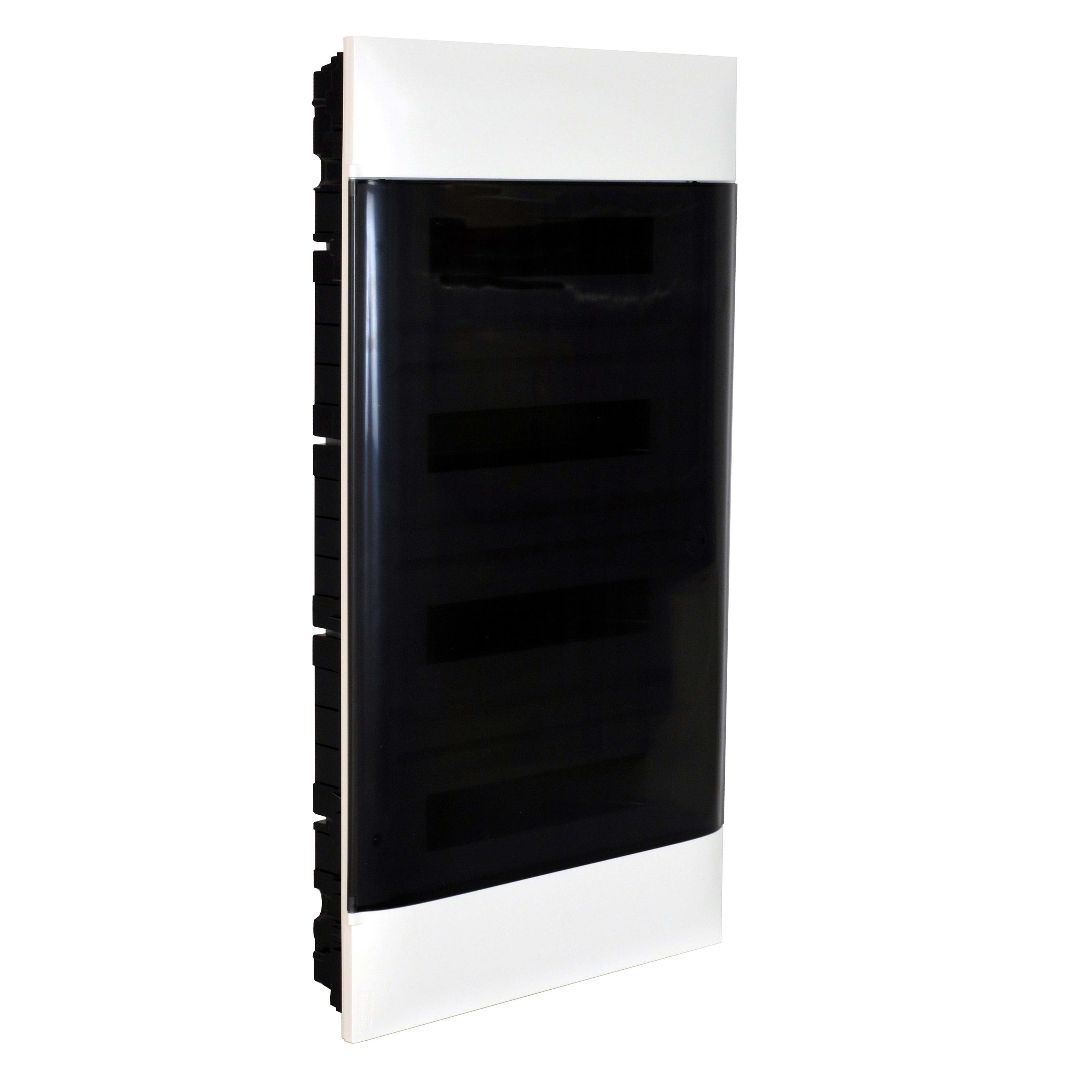 LEGRAND - Caja Empotrar Practibox S puerta transparente 4x12mod - para tabiques convencionales