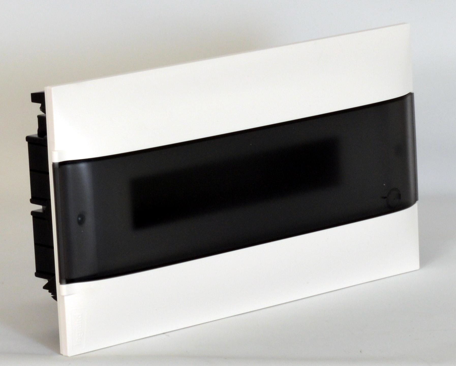 LEGRAND - Caja Empotrar Practibox S puerta transparente 1x18mod - para tabiques convencionales
