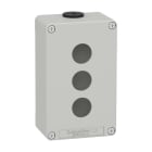 Schneider Electric - Caja vacía con 3 orificios gris