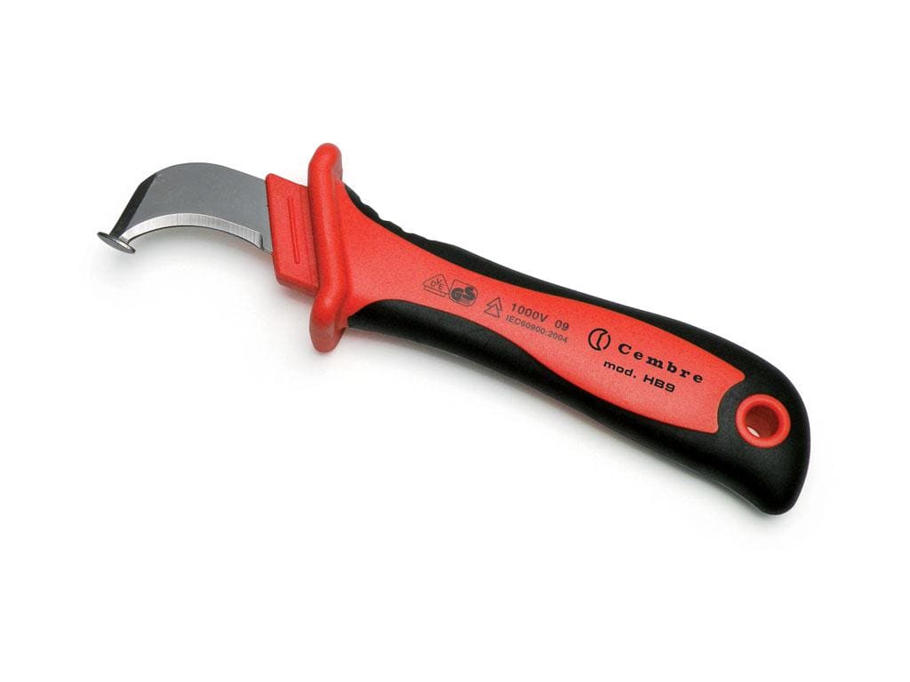 CEMBRE - Cuchillo aislado hoja curva MARKET-LINE HB9
