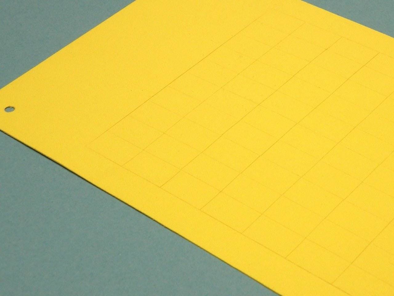 GENERAL MARKING - Etiqueta adhesiva MG-VCT 48047 11x38mm amarillo