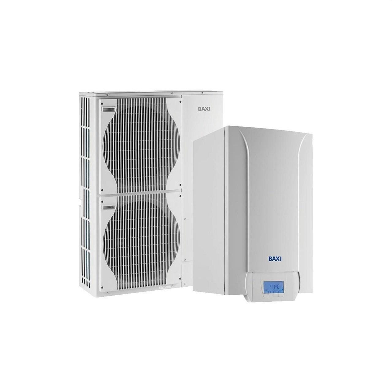 BAXI - Conjunto bomba de calor bibloc Platinum BC iPlus 16 MR versión fancoils clase energética A++