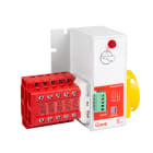 GAVE - CONMUTADOR  MOTORIZADO 1-0-2 4P 63A AC1 ENTRADA SUPERIOR. 80-230VAC