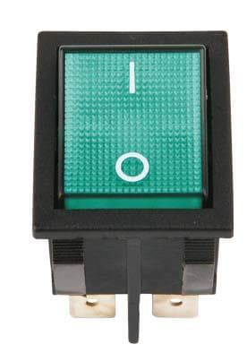 GAVE - INTERRUPTOR TECLA LUMINOSO 2P VERDE FLUOR