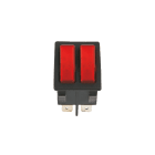 GAVE - 2 INTERRUPTOR TECLA LUMIN.1P ROJO-ROJO