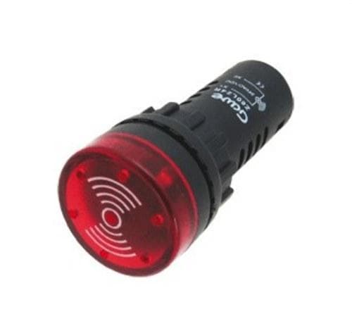 GAVE - ZUMBADOR D.22MM  LUMINOSO INTERMITENTE  ROJO 230V
