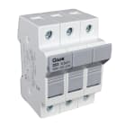 GAVE - PORTAFUSIBLE  8,5X31,5 3P 20A.CARRIL DIN