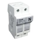 GAVE - PORTAFUSIBLE  10X38 1P+N 32A.CARRIL DIN