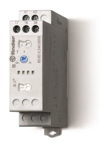FINDER - Temporizador modular con relé de tiempo estrella-triangulo SERIE 83, 2NA, 16A, 24...240V AC/DC (emb.1u)