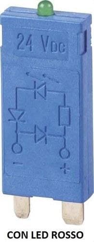 FINDER - Módulo de señalización y protección CEM SERIE 99, 6...24V AC/DC, LED indicador rojo
