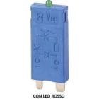 FINDER - Módulo de señalización y protección CEM SERIE 99, 6...24V AC/DC, LED indicador rojo