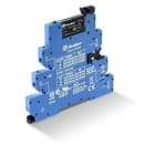 FINDER - Interfaz modular relé MasterPLUS SERIE 39, 1 contacto conmutado, 24...240V AC/DC, fusible de salida opcional, borne de jaula