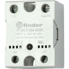 FINDER - Relé de estado sólido SERIE 77, 1 salida NA 40A, montaje en panel, 230V AC, salida 230V AC, tipo relé, conexión zero crossing