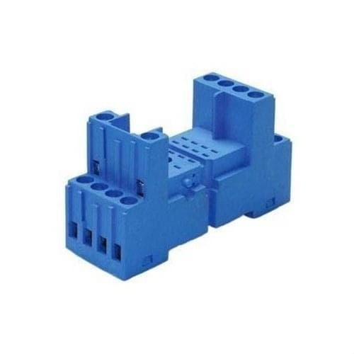 FINDER - Zócalo SERIE 94 para relé 55.32/55.34, bornes de jaula, montaje en panel o carril 35mm, azul, 0.5Nm, cable 7mm (emb.brida metálica)