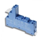 FINDER - Zócalo SERIE 95 para relé 40.31, bornes de jaula, en panel o carril 35mm, azul, 0.5Nm, cable 8mm (emb.brida metálica)