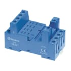 FINDER - Zócalo SERIE 96 para relé 56.34, bornes de jaula, panel o carril 35mm, azul, 0.8Nm, cable 8mm (emb.brida metálica)