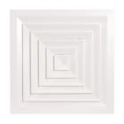 AIRZONE - Difusor cuadrado plenum aislado diámetro 300mm blanco