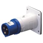GEWISS - Clavija fija de empotrar conexionado de tornillo 3P+T 16A 200-250V 50-60Hz 9h azul IP44