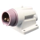 GEWISS - Clavija fija de pared a 90° conexionado de tornillo 2P 16A 20-25V 50-60Hz violeta IP44
