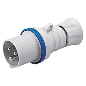 GEWISS - Clavija móvil recta HP conexionado de tornillo 3P+T 16A 200-250V 50-60Hz 9h azul IP44/54
