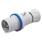 GEWISS - Clavija móvil recta HP conexionado de tornillo 3P+T 16A 200-250V 50-60Hz 9h azul IP44/54