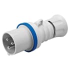 GEWISS - Clavija móvil recta HP conexionado de tornillo 2P+T 32A 200-250V 50-60Hz 6h azul IP44/54