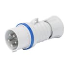 GEWISS - Clavija móvil recta HP conexionado de tornillo 2P+T 32A 380-415V 50-60Hz 9h rojo IP44/54