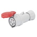 GEWISS - Base móvil recta HP conexionado de tornillo 3P+N+T 16A 380-415V 50-60Hz 6h rojo IP44/54