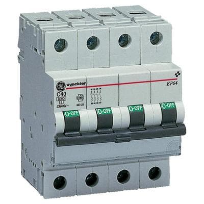 GE POWER CONTROLS - INT.MAGNETOTERMICO EP 60 4P 10A CURVA C 6KA