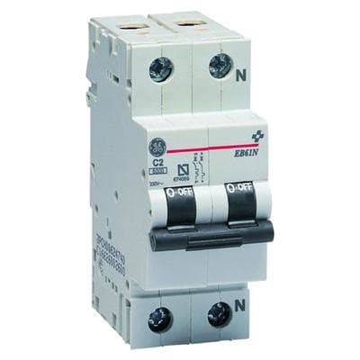 GE POWER CONTROLS - INT.MAGNETOTÉRM.EB 60 2P 16A CURVA C 6KA
