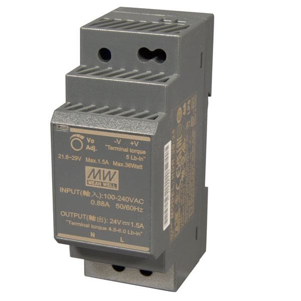 TOSCANO - Fuente de alimentación HDR-15-12 rail DIN 230V AC/12V DC 1,25A 15W