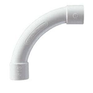 GEWISS - Curva RK libre de halógenos con diámetro de 50mm gris RAL7035 IP40