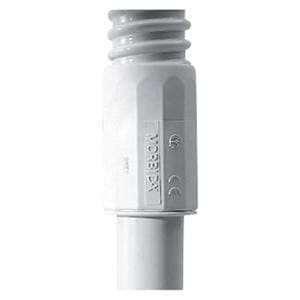 GEWISS - Racor tubo-vaina MORBIDX libre de halógenos con diámetro de 32mm gris RAL7035 IP65