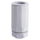 GEWISS - Racor tubo-caja MORBIDX libre de halógenos con diámetro de 20mm gris RAL7035 IP67