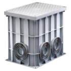 GEWISS - Arqueta cuadrada con fondo plano troquelado tapa de alta resistencia4 tornillos en inox 360x260x320mm